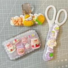 【13日～17日までSALE】ホイップデコ クリップ はさみ 印鑑ケース セット
