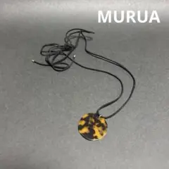 ムルーア　MURUA アクセサリー　トータスシェル風アクリルネックレス　未使用
