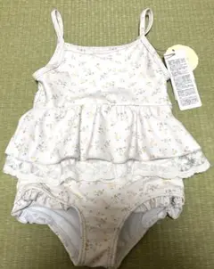 新品　水着　女の子　花柄　テータテート　95 ワンピース　フリル