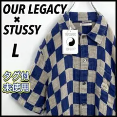 【タグ付未使用】ステューシー×アワーレガシー リネン ボックスシャツ L 完売品