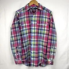 【美品】Polo Ralph Lauren マドラスチェック 長袖 シャツ