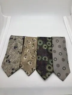 カルヴェン ブランド メンズ ネクタイ シルクCARVEN 4本セット