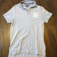 TOMMY HILFIGER スリムフィット ポロシャツ M グレー