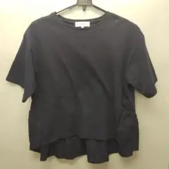 シーズン リーズン 紺色カットソー L サイズ