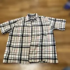 チェック半袖シャツ