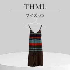 極美品 キャミソール オールインワン 夏 リゾート 海 柄