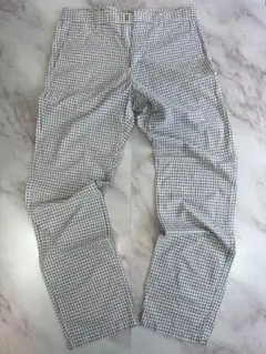 HUGO BOSS チェックパンツ メンズ 32R コットン レギュラーフィット