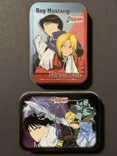 鋼の錬金術師　メモ帳入り缶ケース2個