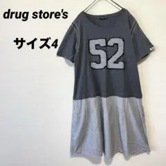 ドラッグストアーズ　Tシャツワンピース　切り替えワンピース　サイズ4