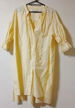 ナノユニバース　美品　ワンピース　レモン色