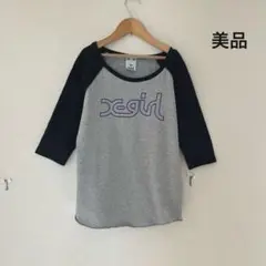x-girl 七分袖tシャツ　エックスガール　七分袖　トップス　美品