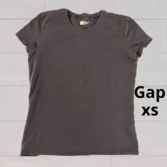 GAP ギャップ 半袖Tシャツ ブラウン XSサイズ ストレッチ