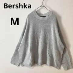 ベルシュカ M ゆったり シルエット スフレニット セーター グレー 丸首