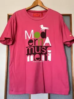 モダンアミューズメント Modern Amusement ピンク Tシャツ L