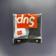 Supreme Udncクッション付き靴下 4足セット 未使用 白黒