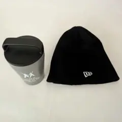 NewEra 黒 ビーニー ニット 帽子 ニット帽　ユニクロ タンブラー