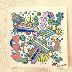 水森亜土 イラスト サイン色紙 昭和 レトロポップ イラスト アドたん ado 水森亜土 イラスト サイン色紙 昭和 レトロポップ イラスト アド