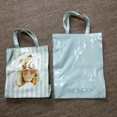 アニバーサリーベアーズ＆キタムラ　ビニールコーティングバッグ2セットまとめ売り