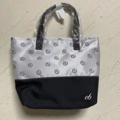 【efficace】エフィカス　トートバック　シルバー×黒　軽量　新品　未使用