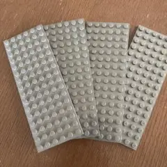 グレー　LEGOベースプレートセット　4枚