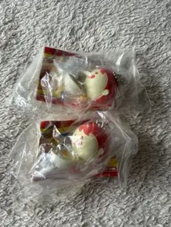 マルちゃんキャラクター、ガチャガチャ景品　2個セット　（東洋水産）