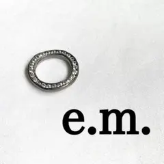 イーエム e.m. 片面ジルコニアリング シルバーリング アクセサリー