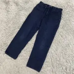 D.M.G ドミンゴ　テーパードパンツ　ストレッチ　ウエストゴム　ネイビー　S