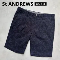 St ANDREWS セントアンドリュース ストレッチショートパンツ 総柄 LL