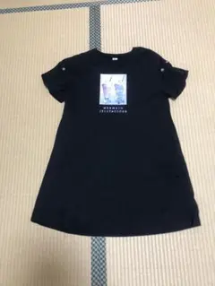 mezzo piano 黒 半袖ワンピース L