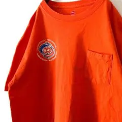 ヘインズ SMI エレクトリカル メカニカル Tシャツ XL オレンジ 古着