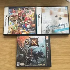 3DSソフトセット　マリオパーティーDS ニンテンドッグス　モンスターハンター
