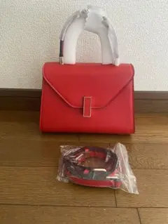 新品 ヴァレクストラ 風イジィデ風 ショルダー ハンドバッグ レッド　赤