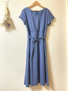 【UNTITLED アンタイトル】ワンピース♡膝丈♡ブルー♡