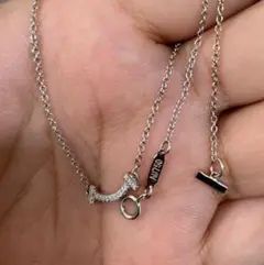 TIFFANYシルバーダイヤモンド風ネックレス