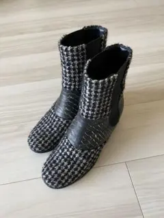 【週末お値下げ】 CHANEL シャネル サイドゴア ショート ブーツ 36.5