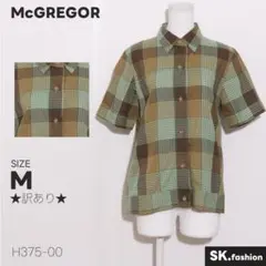 ★訳あり★ McGREGOR トップス　シャツ　半袖　チェック柄　綿100％