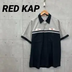 RED KAP レッドキャップ 半袖 ワークシャツ メンズ XL 灰 黒