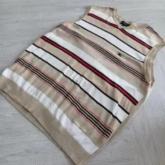 BURBERRY GOLF ストライプ ベスト Lサイズ