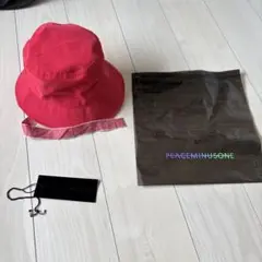 PEACEMINUSONE バケットハット レザー PEACEMINUSONE - 🩷G-DRAGON 合皮バケットハット/黒🩷ジヨン