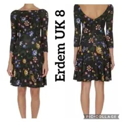 Erdem/アーデム(Vivi)ワンピース、花柄プリント、Uk 8で日本サイズM