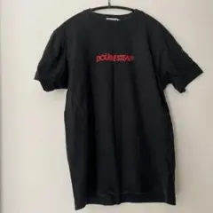 ダブルスティール　半袖Tシャツ M ブラック　黒　丸首