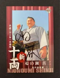【直筆】大相撲　鳰の湖　サインカード BBM
