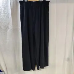 CURVE 3XL ブラックワイドパンツ