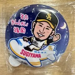 杉山一樹投手 若鷹ガチャ またきんしゃい福岡ver 缶バッジ