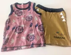 110サイズ☆恐竜柄タンクトップとパンツセット