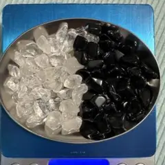 サンキューセール❣️ 天然石 モリオン&水晶 ブレス浄化用 サザレ石気入り浄化