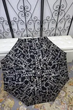CHANEL バイシーライン アンブレラ ワンタッチ ブラック系
