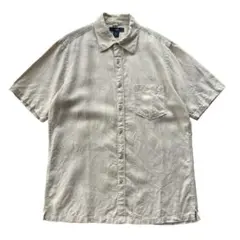 00s GAP ギャップ リネン ボックスシャツ S 半袖