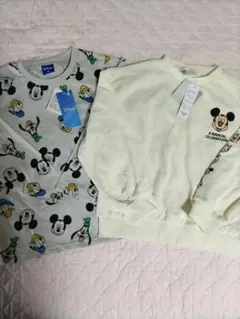未使用 Disney ミッキーマウス 長袖 ロンＴ トレーナー セット 130