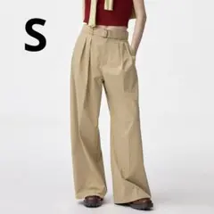 GU ベルテッドワイドパンツ Sサイズ